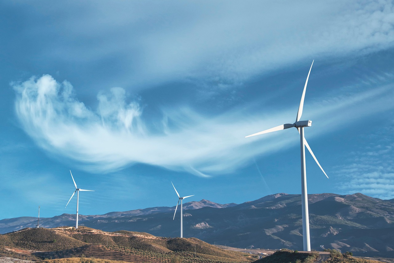 Wind mills background